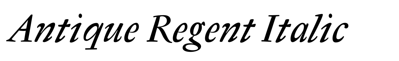 Antique Regent Italic